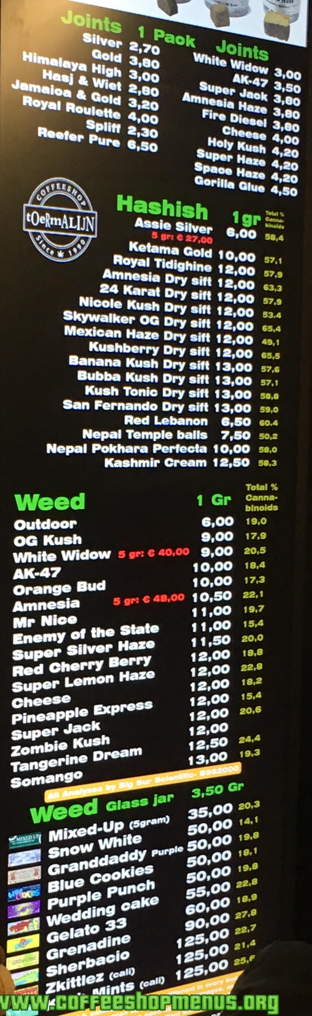 Toermalijn, Tilburg (map/menu) Amsterdam Directory