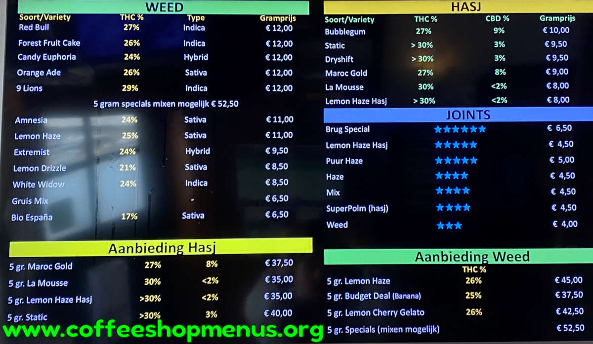 menu picture
