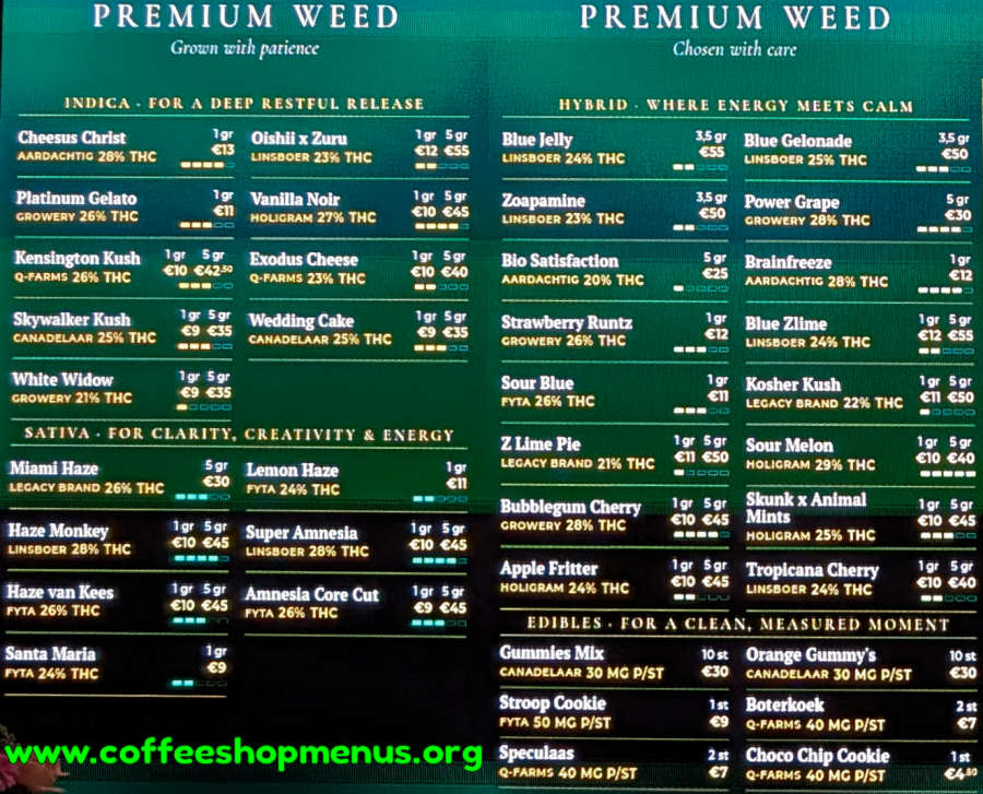 menu picture
