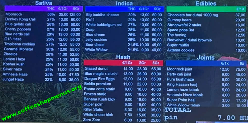 menu picture