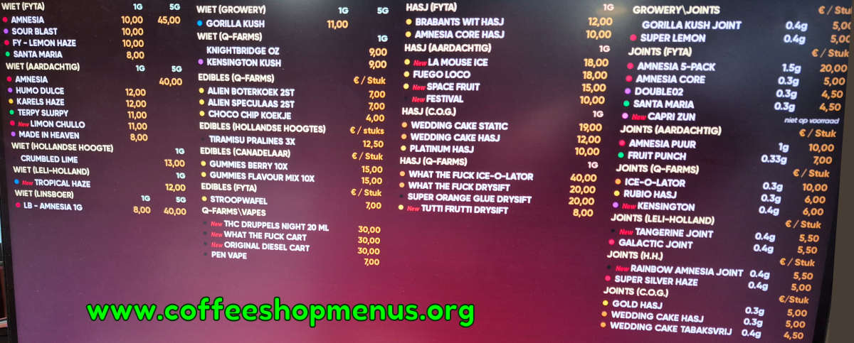 menu picture
