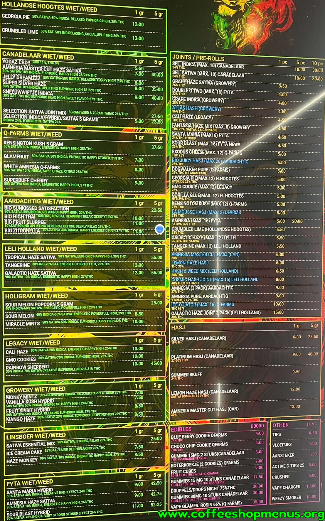 menu picture