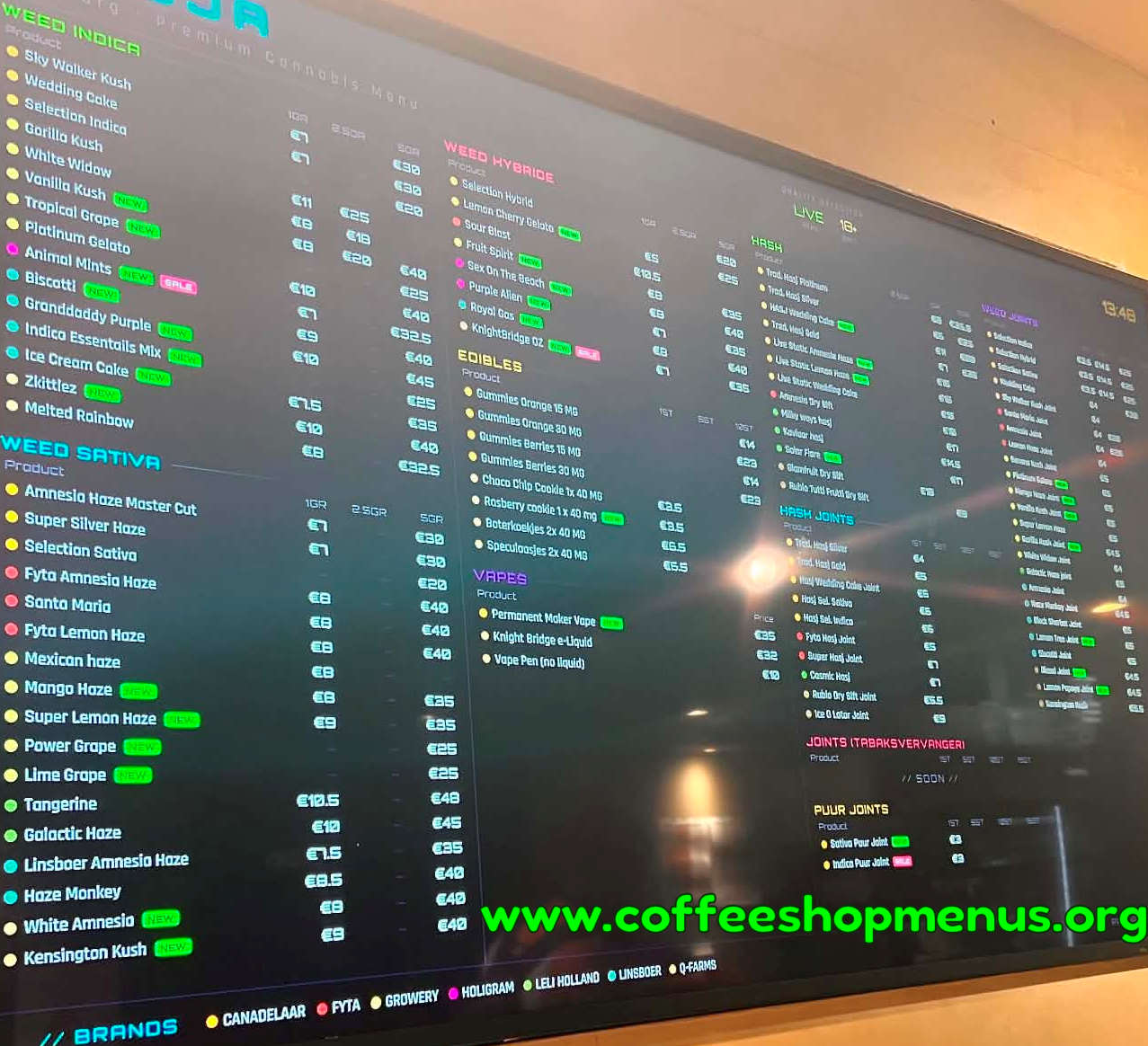 menu picture