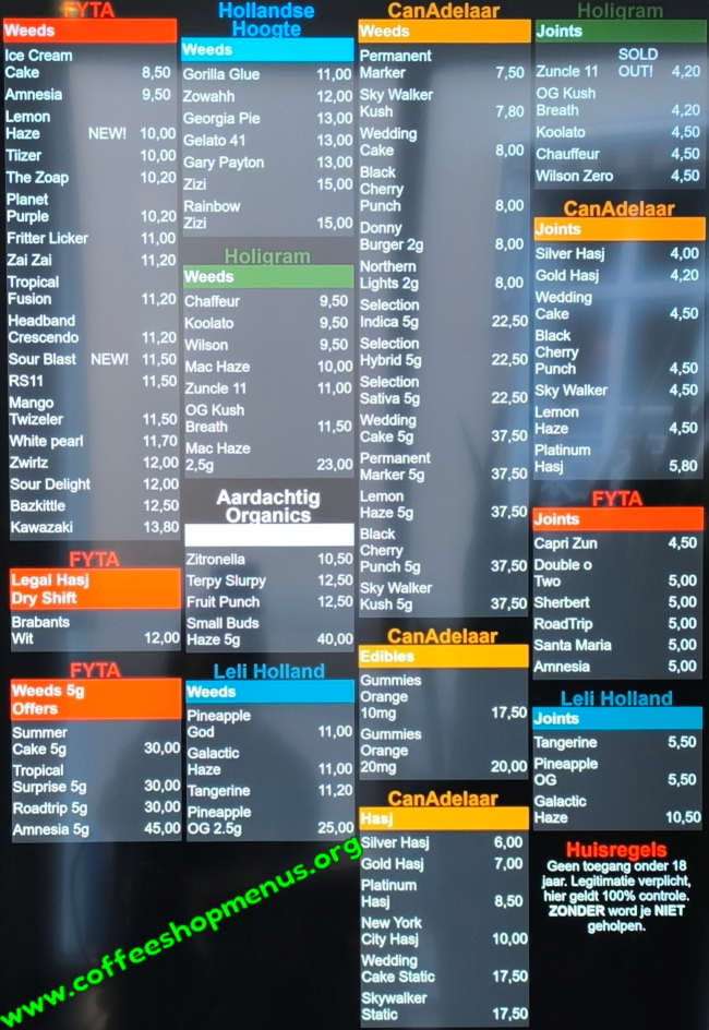 menu picture