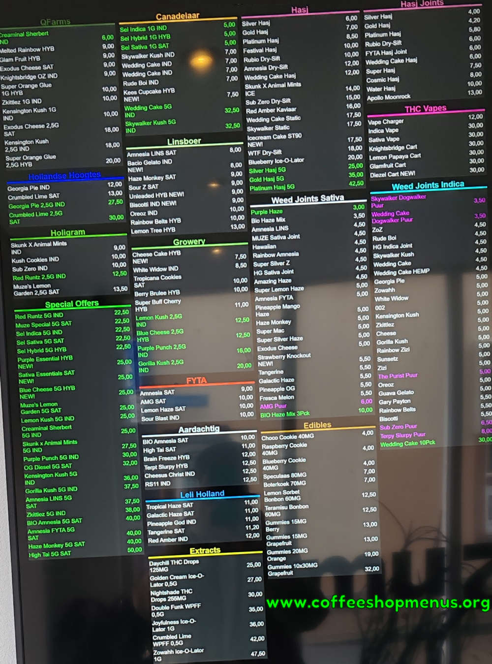 menu picture