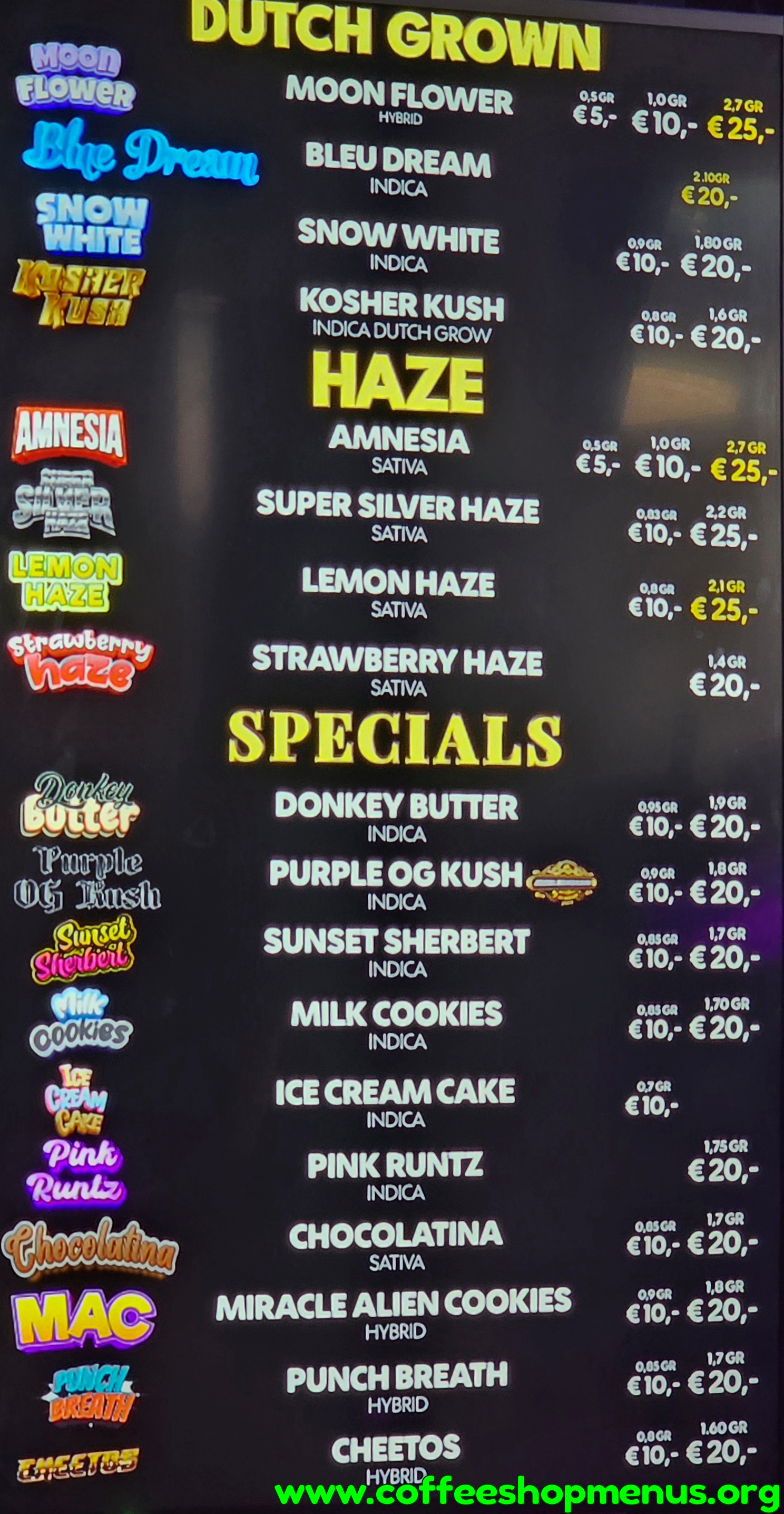 Chip N Dale Latest Menu