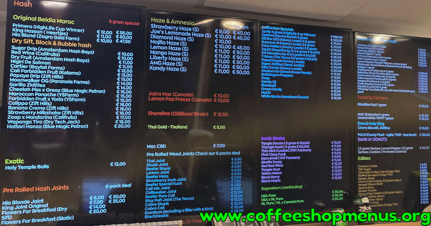 menu picture