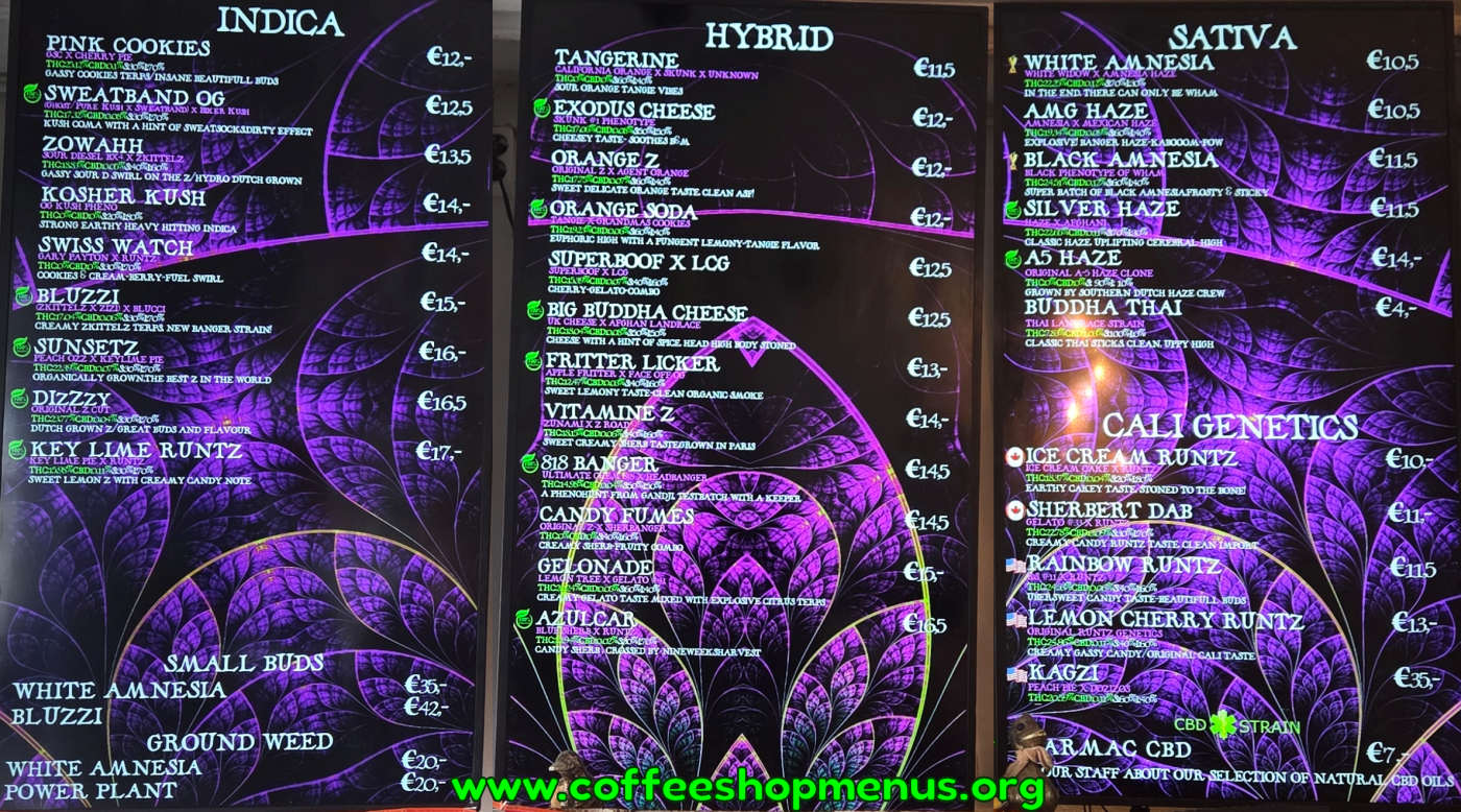 menu picture