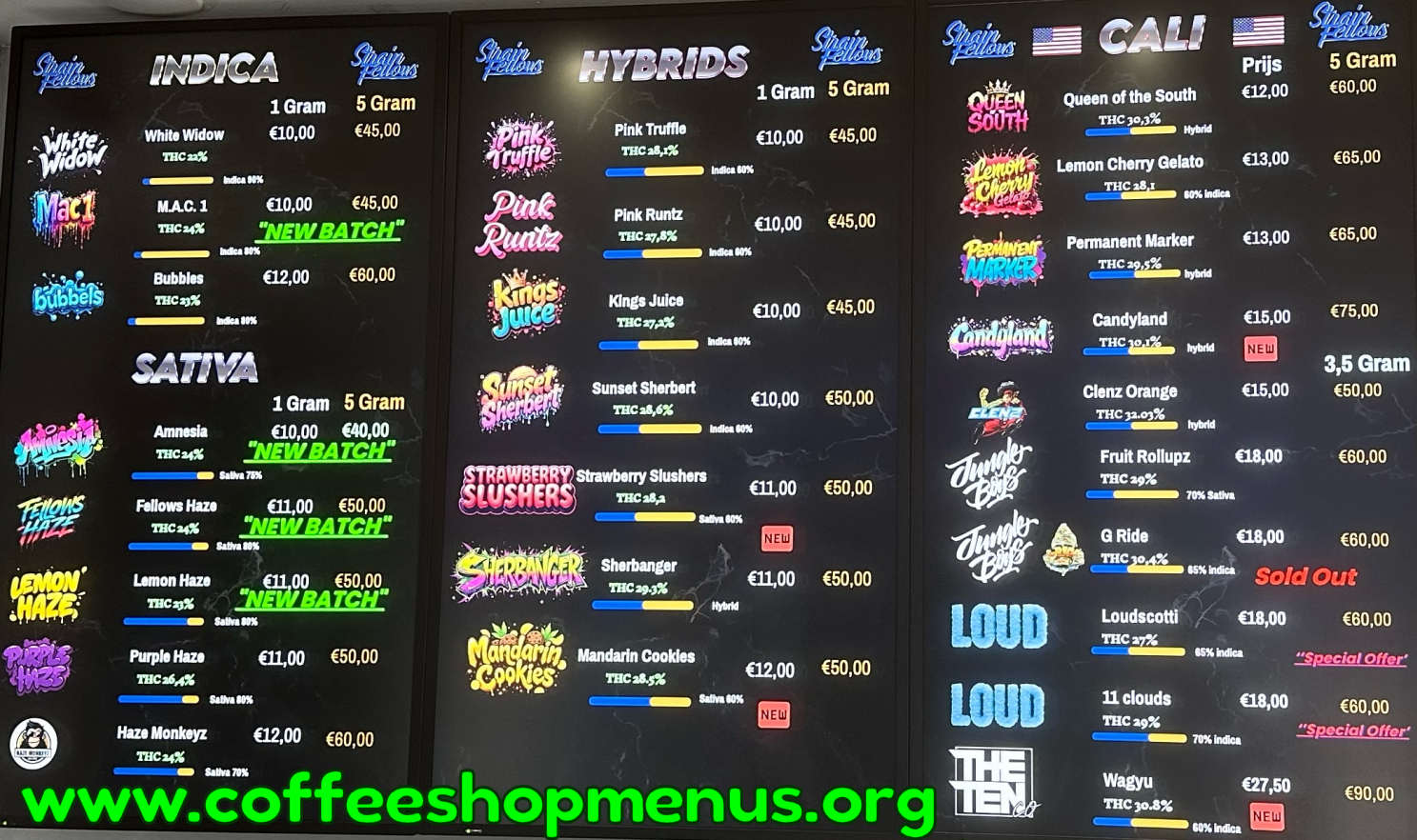 menu picture