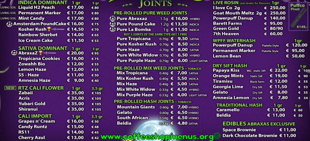 menu picture