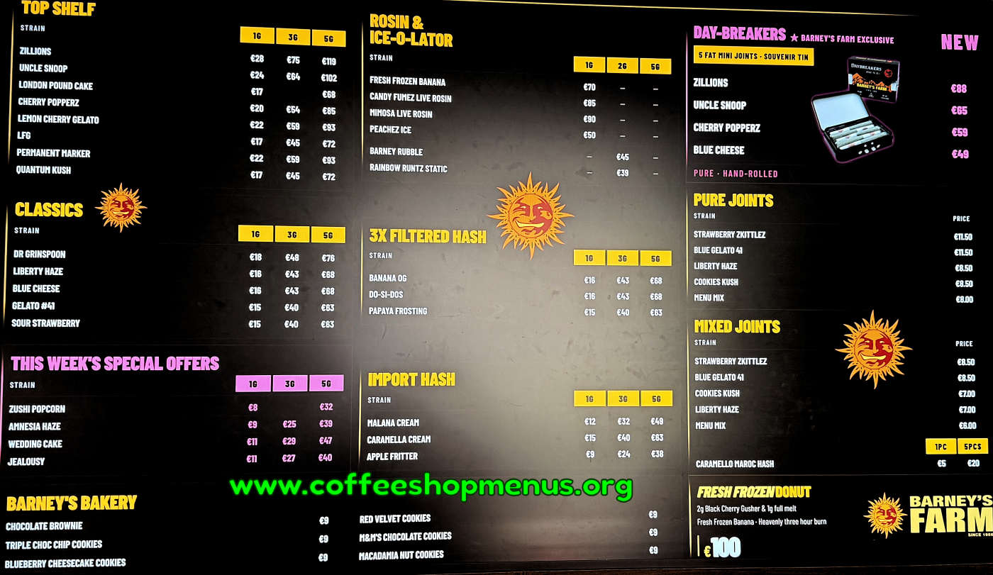 menu picture