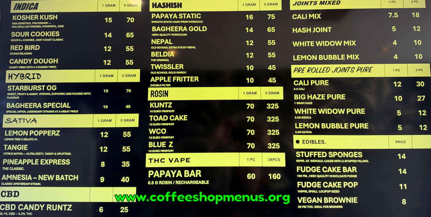 menu picture