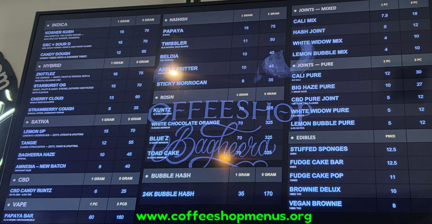 menu picture