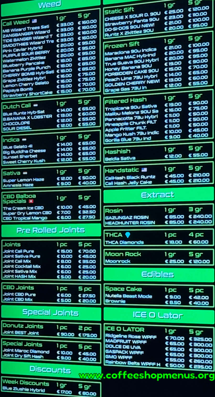 menu picture