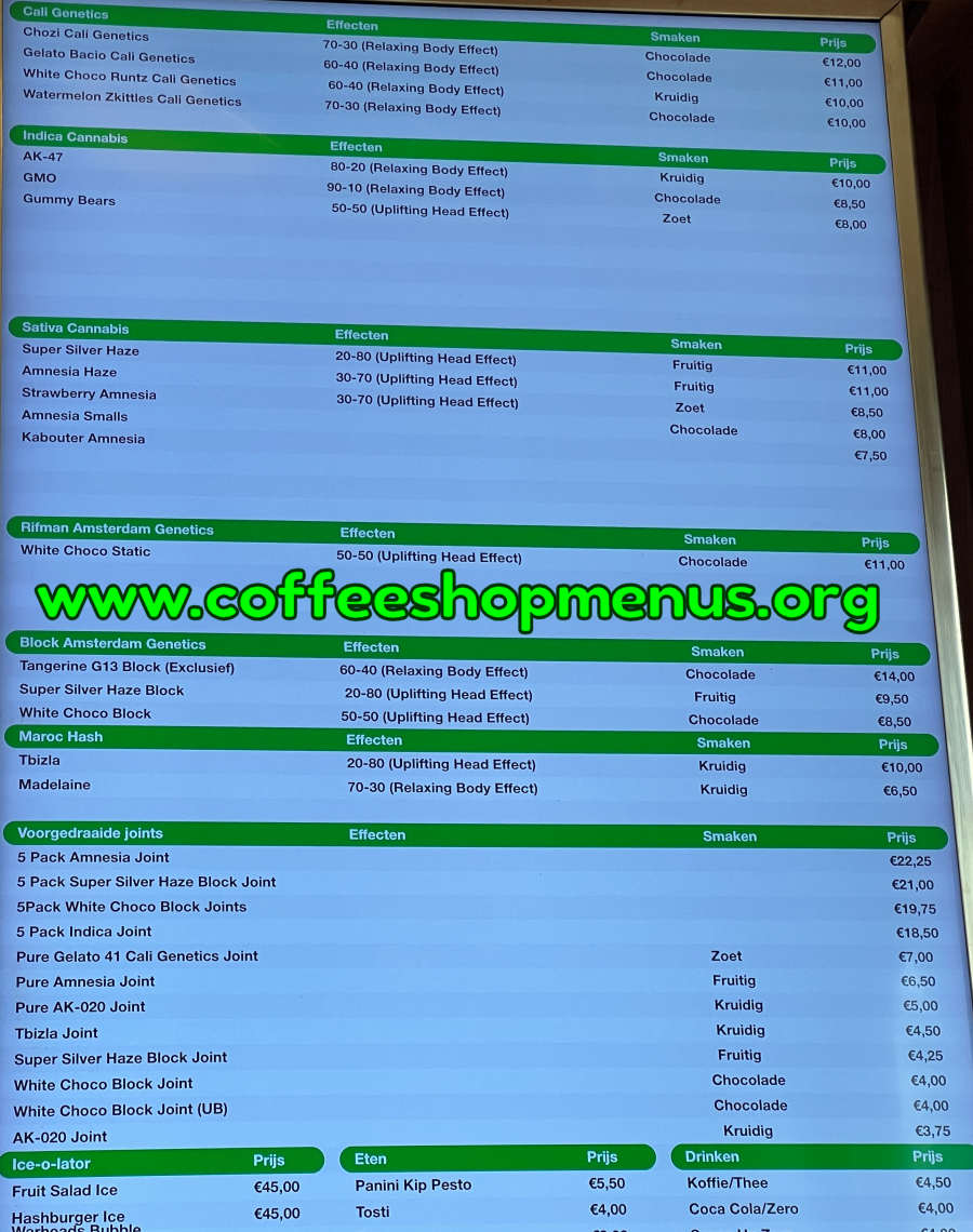 menu picture