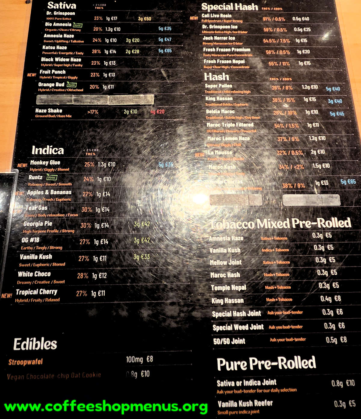 menu picture
