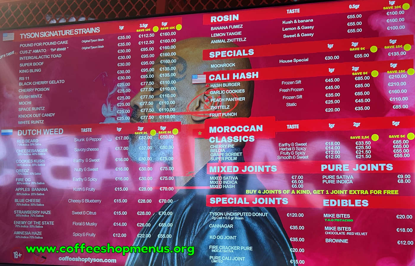 menu picture